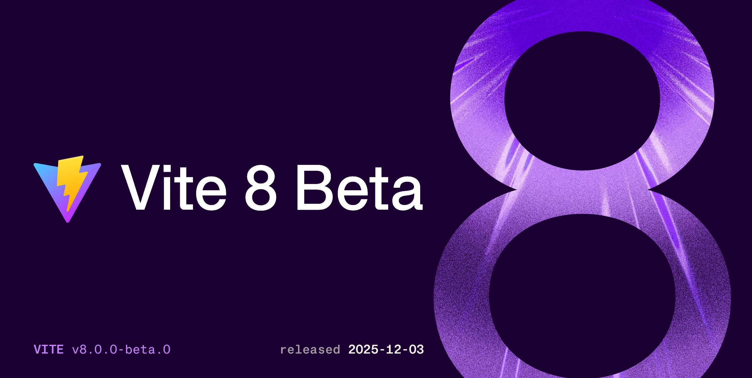 Imagen de portada del anuncio de Vite 8 Beta